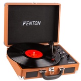 Fenton RP115F Audio-Plattenspieler mit Riemenantrieb Schwarz, Braun