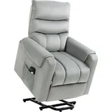 Homcom Aufstehhilfe Relaxsessel tv Sessel mit schlaffunktion elektrischer Fernsehsessel mit Liegefunktion Samtartiges Polyester Metall Schaumstoff