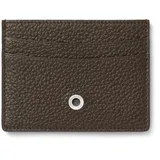 Graf von Faber-Castell 118762 - Kreditkartenetui Cashmere, Dunkelbraun, mit Kartenfächern und Innenfach
