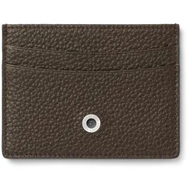 Graf von Faber-Castell 118762 - Kreditkartenetui Cashmere, Dunkelbraun, mit Kartenfächern und Innenfach
