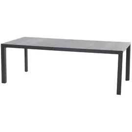 Siena Garden Gartentisch 220 x 100 x 74 cm Anthrazit/Wood Grey