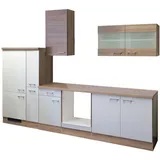 Quartier Küchenzeile 300 cm weiß Eiche Sonoma