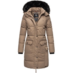 NAVAHOO Damen Warmer Wintermantel Parka inkl. Einkaufstasche und Regenschirm Cosimaa