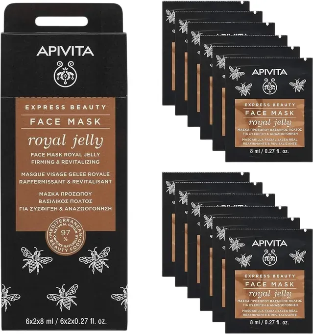 APIVITA Gelée Royale Maske strafft, revitalisiert12*8ml