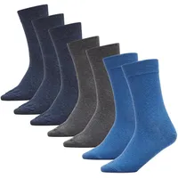 S.Oliver Socken mit recycelter Baumwolle im 7er-Pack, blau 43-46
