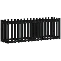 vidaXL Hochbeet Latten-Design 200 x 50 x 70 cm Schwarz