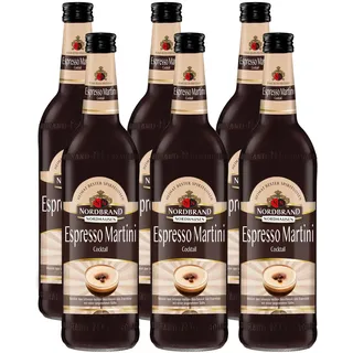 Nordbrand Nordhausen Espresso Martini (6 x 0,7l) – Cremiger Cocktail mit aromatischem Espresso und feiner Süße