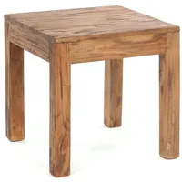 DESIGN DELIGHTS COUCHTISCH "SQUARE 50" | Recyclingholz, massiv, 50x50x50cm