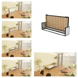 WallBedKing Schrankbett WallBedKing Schrankbett – Platzsparendes Vertikales Wandbett 200 cm 190 cm