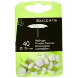 Exacompta 14020E 40er Pack Reißnägel Ø12mm weiß