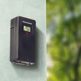 casativo WLAN-Wetterstation mit Aussensensor Schwarz 21