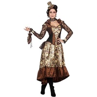 Wilbers Damen Kostüm Steampunk Kleid Karneval Fasching Gr.34