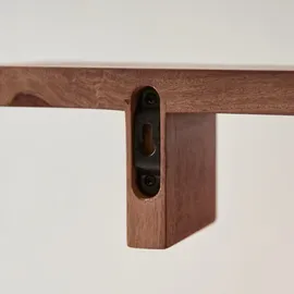 Tikamoon Wandregal 40 x 20 x 10 cm Braun