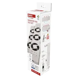 EMOS Heizung-Ventilator DUO 2 Stück Luftdurchfluss 36 m3/h