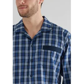 Götzburg Pyjama in Blau/Weiß L