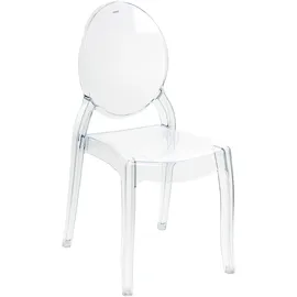 Beliani Esszimmerstuhl 2er Set Transparent