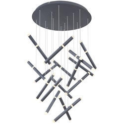 Kelsy Hängeleuchte Metall Graphit, Led