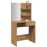 vidaXL Schminktisch mit Spiegel Artisan-Eiche 74,5x40x141 cm
