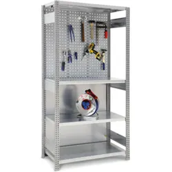 Regalwerk BERT-Werkstatt-Regal Anbaufeld HxBxT 2000x1005x500 mm Stecksystem verzinkt