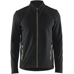 Microfleecejacke "4765" Unite - XL - schwarz/gelb