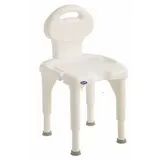 Invacare Aquatec I-Fit Duschhocker mit Rückenlehne weiß