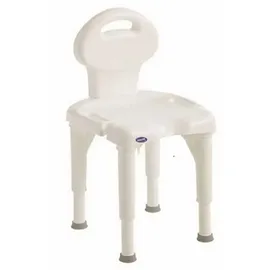 Invacare Aquatec I-Fit Duschhocker mit Rückenlehne weiß