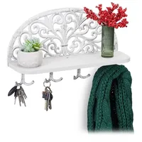 Relaxdays Wandgarderobe Antik 23 x 39 x 11,5 cm