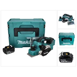 Makita DKP 181 F1J Akku Hobel Falzhobel 82 mm 18 V Brushless + 1x Akku 3,0 Ah + Makpac - ohne Ladegerät