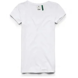 G-Star Base Kurzarm-T-Shirt Mit V-ausschnitt White M
