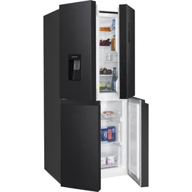 Hanseatic Multi Door »HCDC18080CWDBI«, NoFrost, Wasserspender, Display, 97437200-0 schwarz