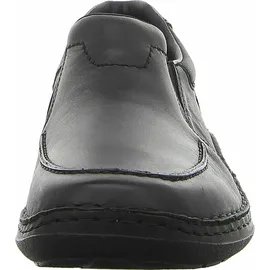 Rieker Slipper Halbschuh extra weit Leder 03064, Größe:44 EU, Farbe:Schwarz - Schwarz 44