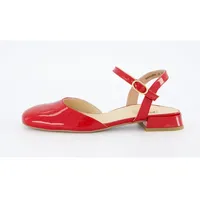 Paul Green Leder-Slingballerinas in Rot, & 40