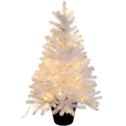 Künstlicher Weihnachtsbaum CREATIV LIGHT "Weihnachtsdeko, künstlicher Christbaum, Tannenbaum" Weihnachtsbäume Höhe: 90 cm, weiß Kunstweihnachtsbäume Kunstbäume Im Topf