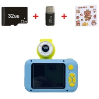 Tadow HD-Kamera Kinderspielzeug,Kamera für Kinder, 40 Megapixel,2.4 Kompaktkamera blau