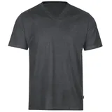 Trigema T-Shirt » V-Shirt DELUXE Baumwolle«, (1 tlg.), Gr. XL, anthrazit-melange, , 33092700-XL