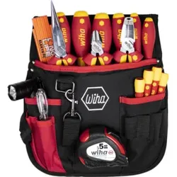 Wiha Werkzeug Set Elektriker gemischt, 18-tlg. inkl. Gürteltasche