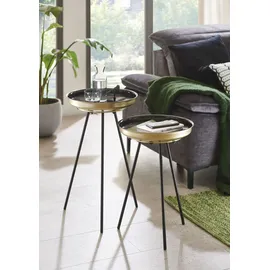 Haku-Möbel HAKU Möbel Beistelltische-Set Metall schwarz