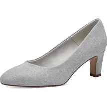 TAMARIS Damen Pumps mit Blockabsatz, metallic, 37 EU