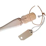 CleanPrince Schuhlöffel Schuhlöffel Schuhanzieher Mann Opa helles Holz 70 cm massiv, besonders stabile Ausführung