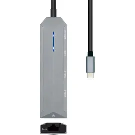 AISENS Docking USB-C 3.2 5 in 1 Multiport Grau,
