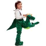 Mom Dino Rider Junior Kostüm - Green - 7-9 Jahre