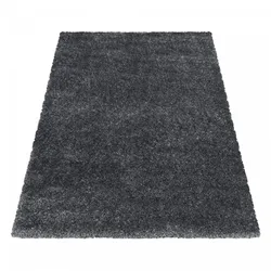 Einfarbig Hochflor Teppich, Flauschiger Langflor Shaggy Teppich, Rechteckig