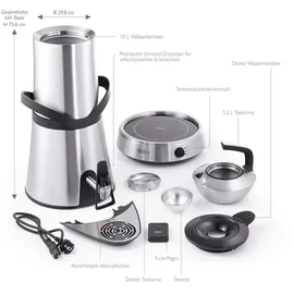 BEEM Amira 10L 2000W Edelstahl mit Dispenser | Silber