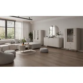 ax living Vitrine Halay 1 Tür & 2 Schubladen 0 x 0 x 0 cm Beige
