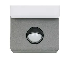 RL Außenwandleuchte Außen Wandlampe Fassadenleuchte Aluminium anthrazit LED Sensor H 22,5 cm