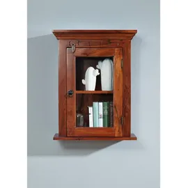 Massivmoebel24 Hängevitrine OXFORD 52 x 24 x 69 cm Braun
