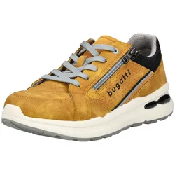 Sneaker BUGATTI "bugatti Sneaker Lederimitat", Herren, Gr. 42, gelb, Lederimitat, casual, Schuhe