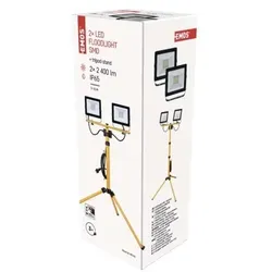 EMOS ZS2231.2 LED Strahler HOBBY SLIM | 2x30W integrierte LED-Quelle | 2x2400lm | 4000K
