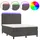 vidaXL Boxspringbett 140 x 190 cm Dunkelgrau