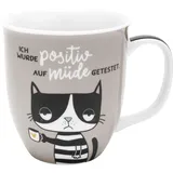 h:)ppy life Kaffeetasse 0,4 l Grau